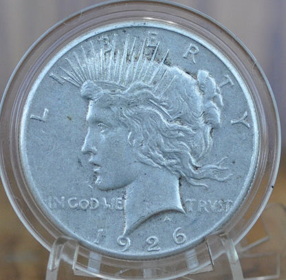 1926 Peace Silver Dollar - XF-AU Choose by Grade - Philadelphia Mint - 1926 P Silver Dollar 1926 P Peace Dollar, Better Date