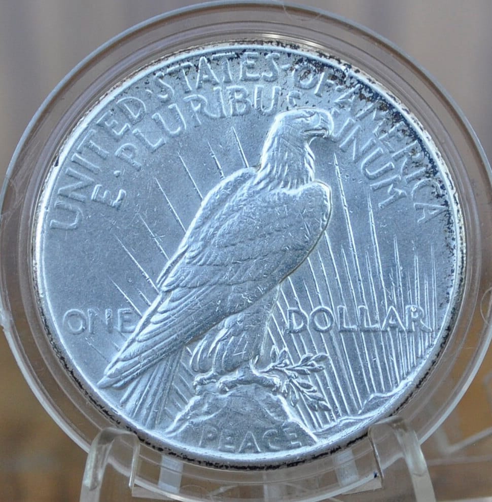 1927 Peace Silver Dollar - AU58 (About Uncirculated) Grade / Condition -Philadelphia Mint- 1927 P Silver Dollar 1927P Peace Dollar Key Date