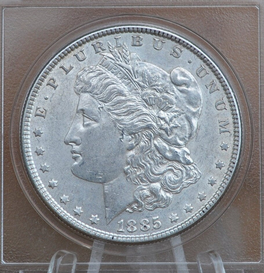 1885 Morgan Silver Dollar - XF-BU (Extremely Fine to Uncirculated [MS60+]), Choose by Grade 1885 P Morgan Dollar 1885 Silver Dollar