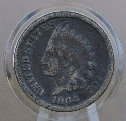 1864 Cupronickel Indian Head Penny - Choose by Grade - Good Early Date - Civil War Era - 1864 Copper Nickel Variety 1864