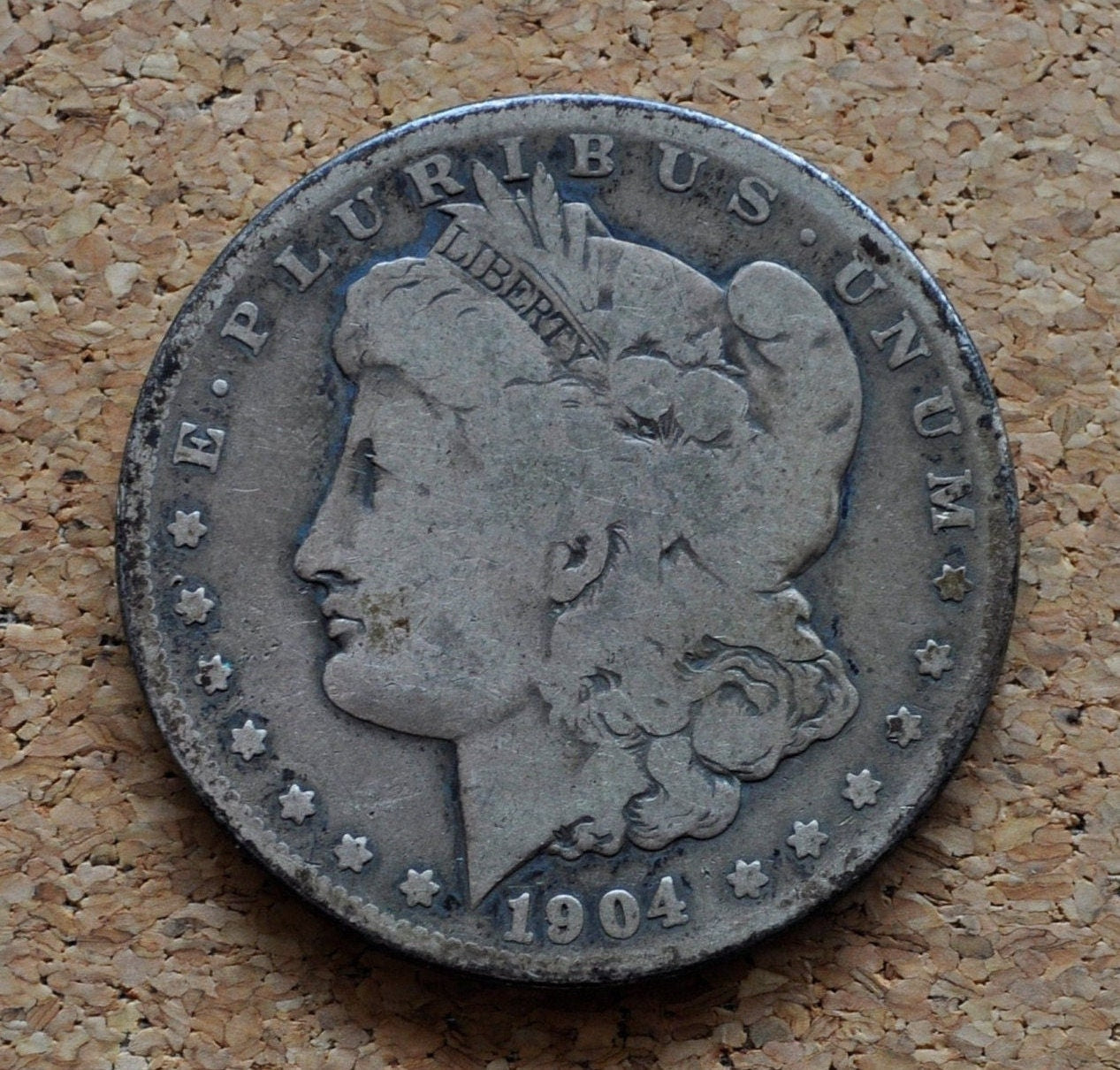 1904-S Morgan Silver Dollar - G-VG Condition - Better Date - San Francisco Mint - 1904 S Morgan Dollar - Last Year Produced