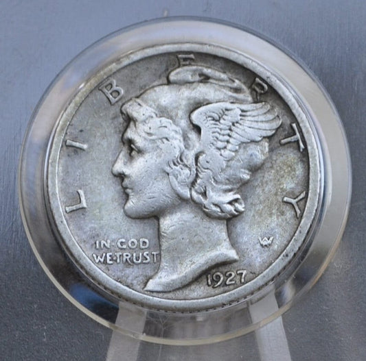 1927 Mercury Silver Dime P,D,S - Choose by Mint Mark and Grade - 1927 D Silver Dime 1927 S Dime 1927 P Winged Liberty Head Dime