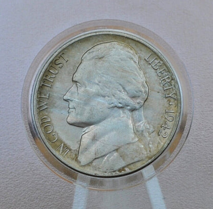 1942 Jefferson Nickel Type 1, P&D Mints - Jefferson Nickel 1942 Type One - Philadelphia and Denver Mints