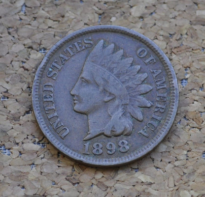 1898 Indian Head Penny - Choose by Grade / Condition - 1898 Indian Head Cent - 1898 Cent