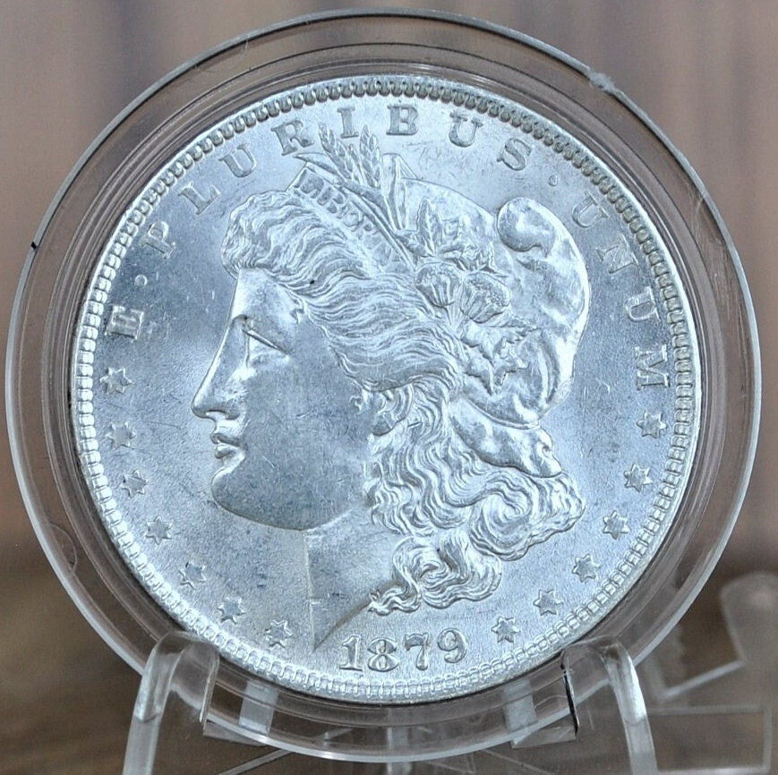 1879 Morgan Silver Dollar - XF-BU (Extremely Fine to Uncirculated, MS60+) Choose by Grade - 1879 P Morgan Dollar 1879-P Silver Dollar