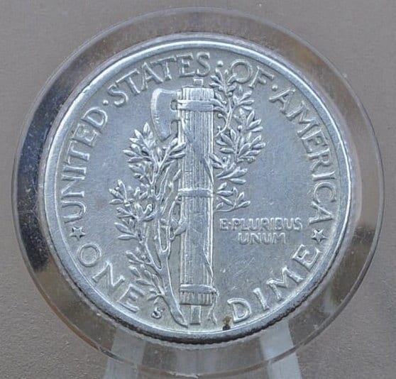 1943 S Mercury Silver Dime - WWII Era Dime - San Francisco Mint