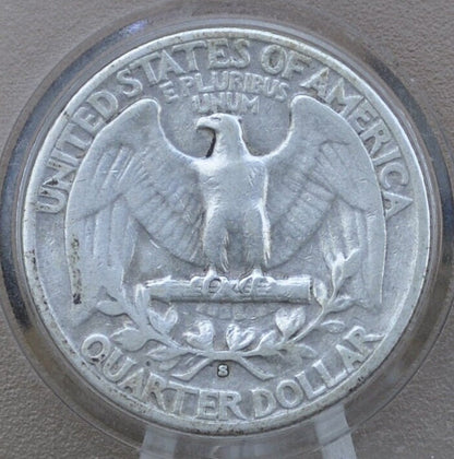 1932-S Washington Silver Quarter - F15 (Fine+) - San Francisco Mint - Key Date Quarter 1932 S - 1932 S Quarter Collection