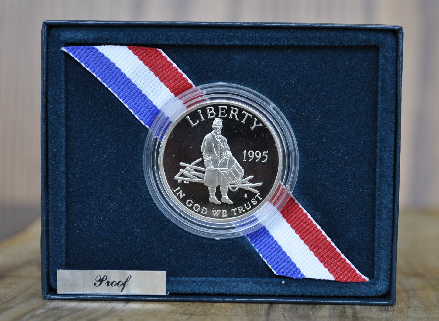 1995 Civil War Commemorative Half Dollar - In Original Mint Case - Proof, Clad - 1995 S Commemorative