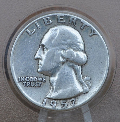 1957 P&D Washington Silver Quarter - Philadelphia and Denver Mints - 1957 Quarter 1957 D Washington