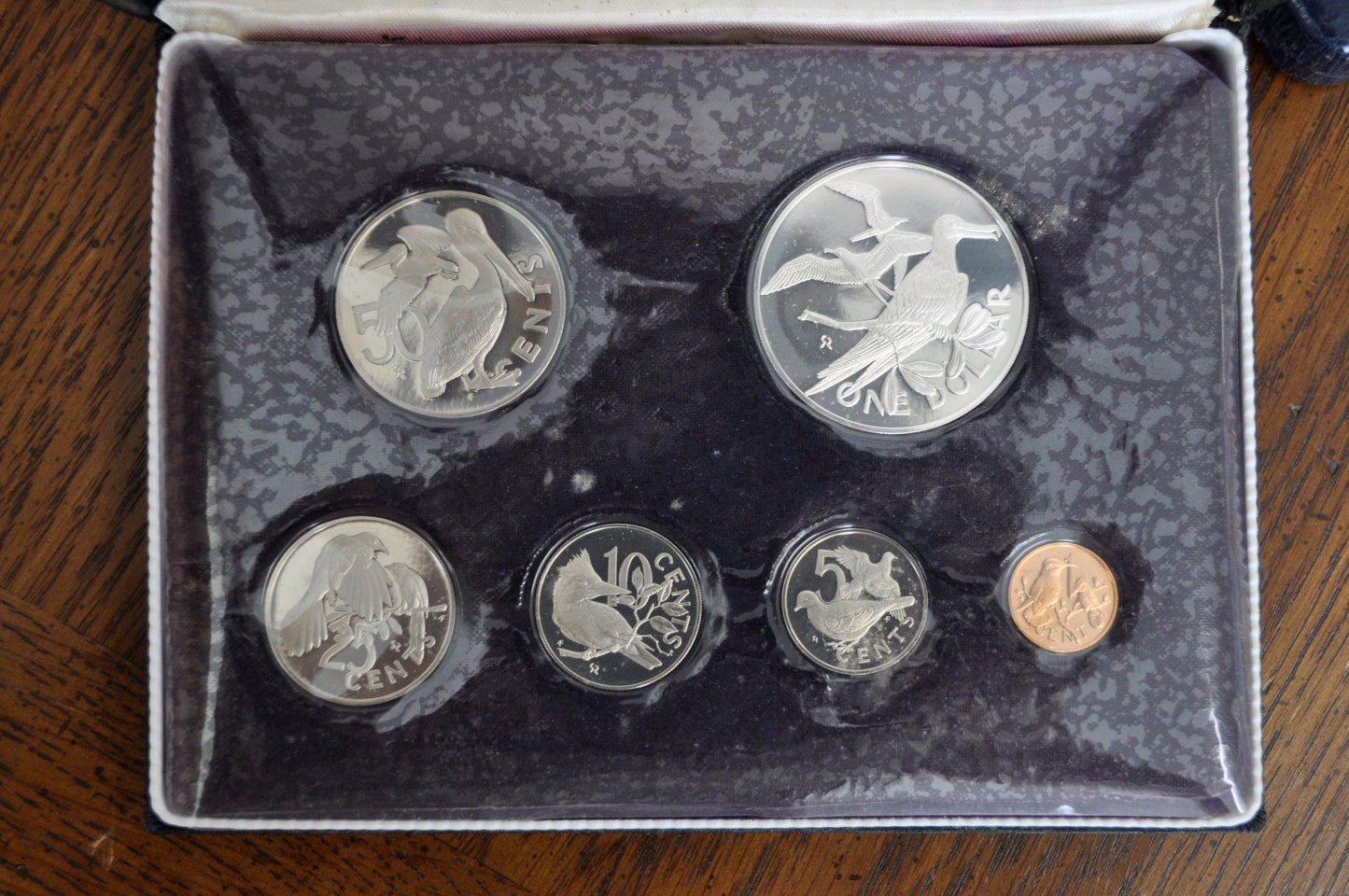 1974 Coinage of the British Virgin Islands Proof Set with Authenticity Certificate - British Virgin Islands Proof Set 1974