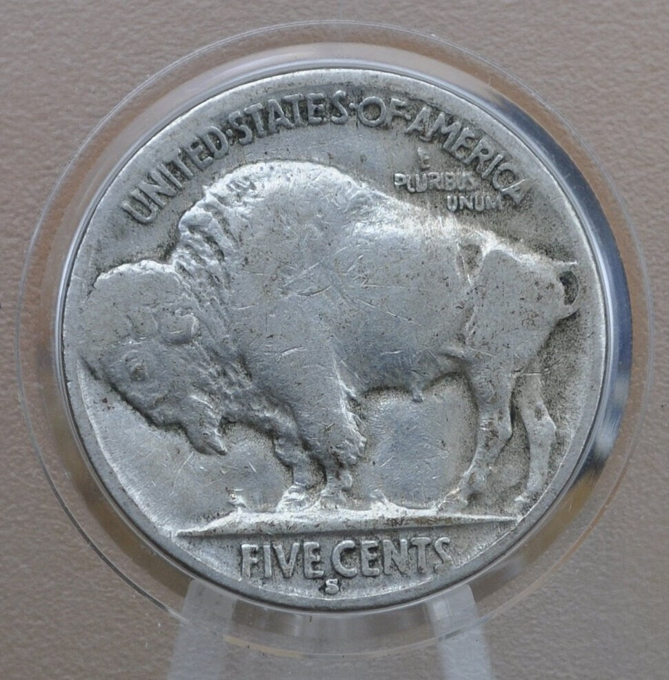 1918-S Buffalo Nickel - VG (Very Good) Grade / Condition - San Francisco Mint - Indian Head Nickel 1918S - Rare Date