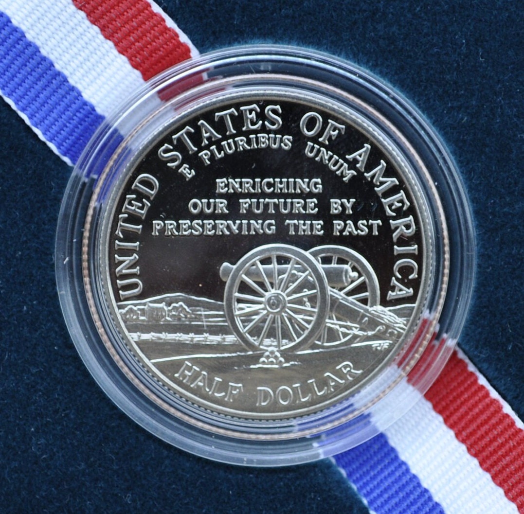 1995 Civil War Commemorative Half Dollar - In Original Mint Case - Proof, Clad - 1995 S Commemorative