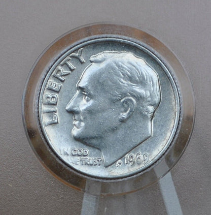 1969 Dime - Excellent Condition P&D Mints Choose by Mint - Denver and Philadelphia Mints 1969 D Roosevelt Dime 1969 P