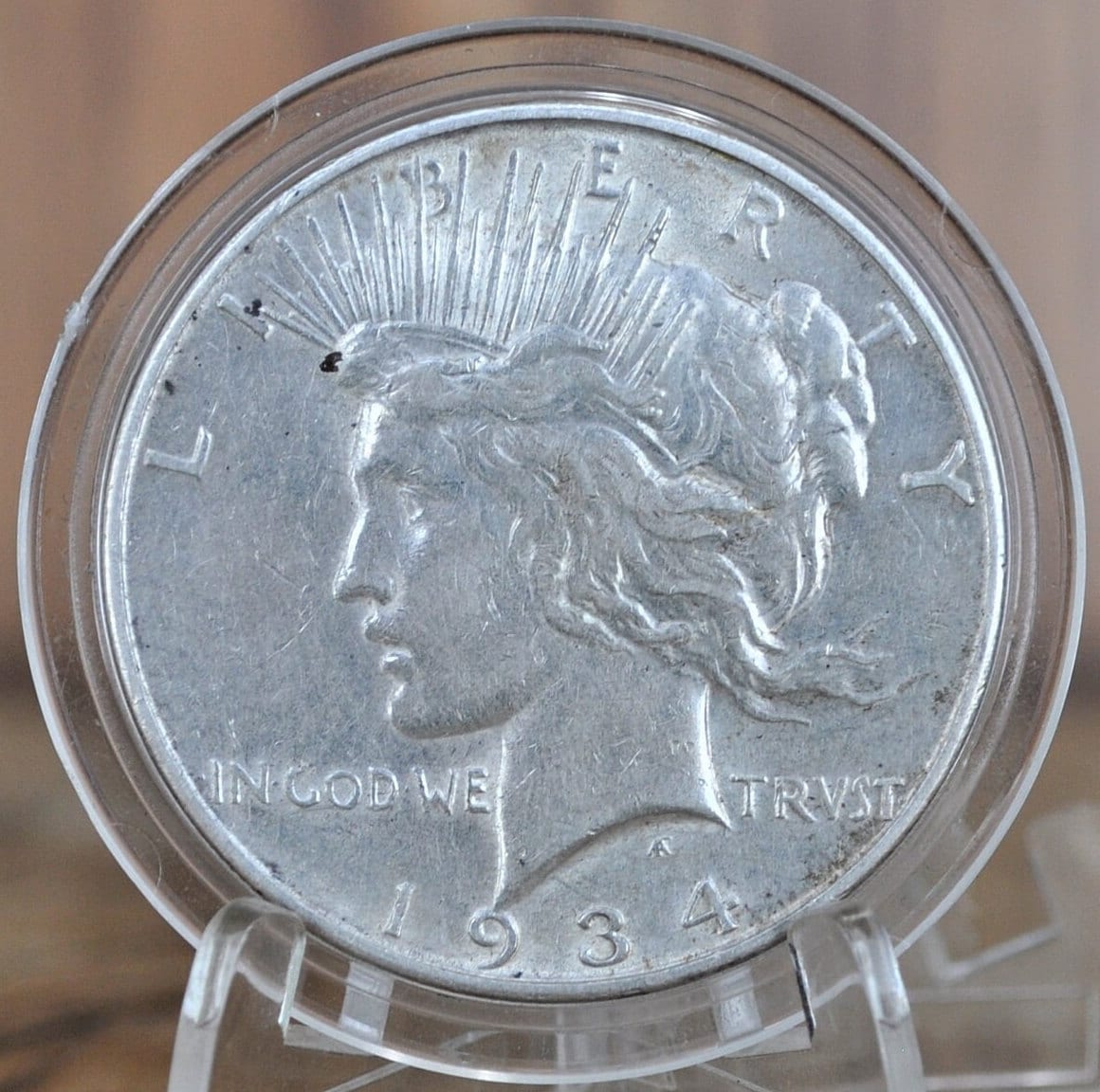 1934-D Peace Dollar - VF Condition / Grade - 1934 D Peace Silver Dollar - Denver Mint - Better Date & Mint - Silver Dollar 1934