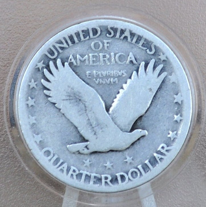 1928 D Standing Liberty Silver Quarter - Very Good Grade / Condition - Quarter Collection - Liberty Standing 1928D