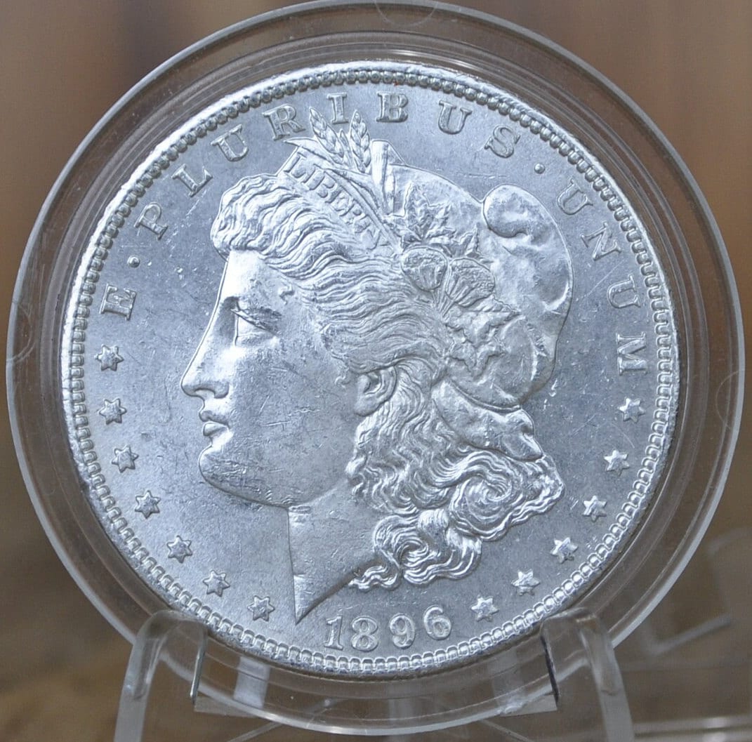 1896 Morgan Silver Dollar - Choose by Grade - Beautiful Coin - Philadelphia Mint - 1896P Morgan Dollar - 1896 P Morgan Silver- Good Date
