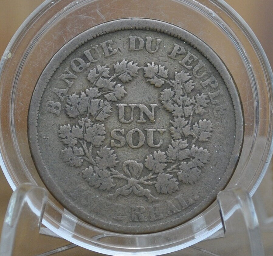 1838 Montreal Bank Token - F (Fine) Condition - Canada Bank Token 1838 Bank of Montreal Canadian Bank Token 1838