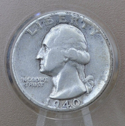 1940 S Washington Silver Quarter - 1940 Quarter - San Francisco Mint - 1940 S Quarter