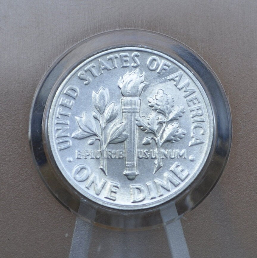 1952-D Roosevelt Silver Dime - Circulated to BU Grade / Condition - Denver Mint - 1952 D Roosevelt Dime 1952 D Dime