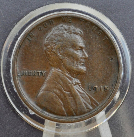 1915 Wheat Penny - Choose by Grade / Condition - Good Earlier Date - World War I Era Coin - 1915P Wheat Ear Cent - 1915-P Lincoln Cent