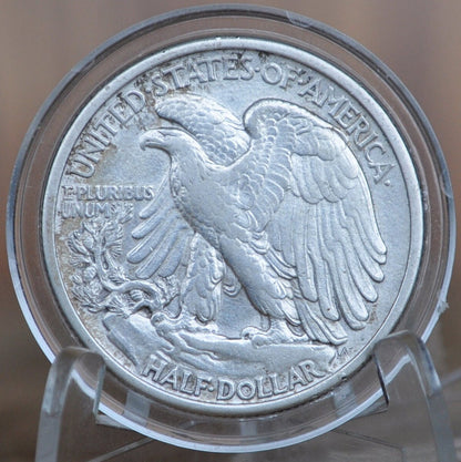 1917 Walking Liberty Silver Half Dollar - AU (About Uncirculated) - Philadelphia Mint - 1917-P Walking Liberty Half Dollar 1917 WLH