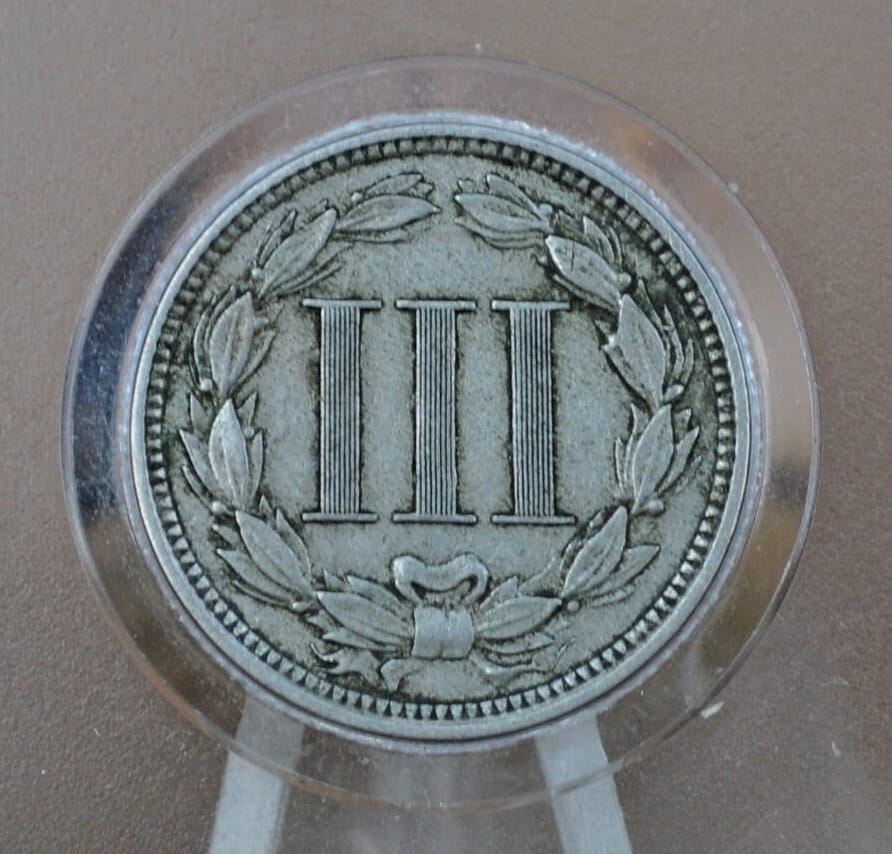 1869 Three Cent Nickel US Coin - Choose by Grade / Condition - Civil War Era - 3 Cent Nickel 1869