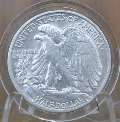 1939-D Walking Liberty Silver Half Dollar - F-XF (EF45; Extremely Fine) - Denver Mint - 1939D Half Dollar / 1939 D Half Dollar - WLH 1939 D