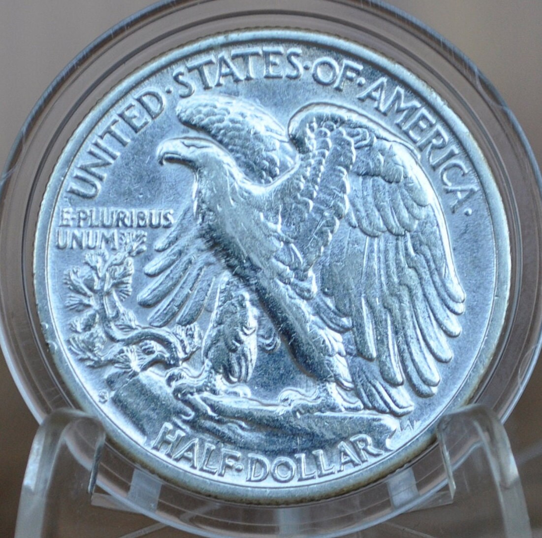 1941-S Walking Liberty Silver Half Dollar - F-AU (Fine to About Unc.) Choose by Grade - San Francisco Mint -1941S Half Dollar - Wlh 1941S