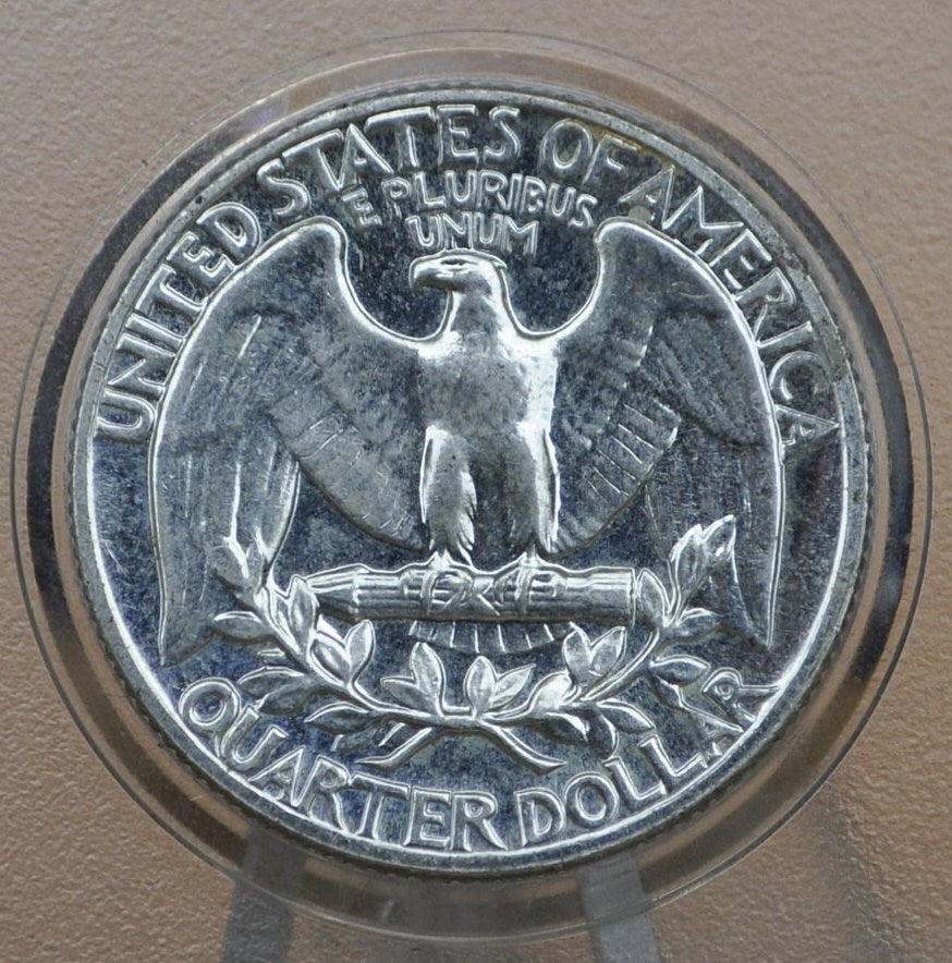 1963 Washington Silver Quarter - AU/BU (About to Uncirculated) Grade / Condition - Philadelphia Mint - 1963 Quarter 1963 Silver Quarter