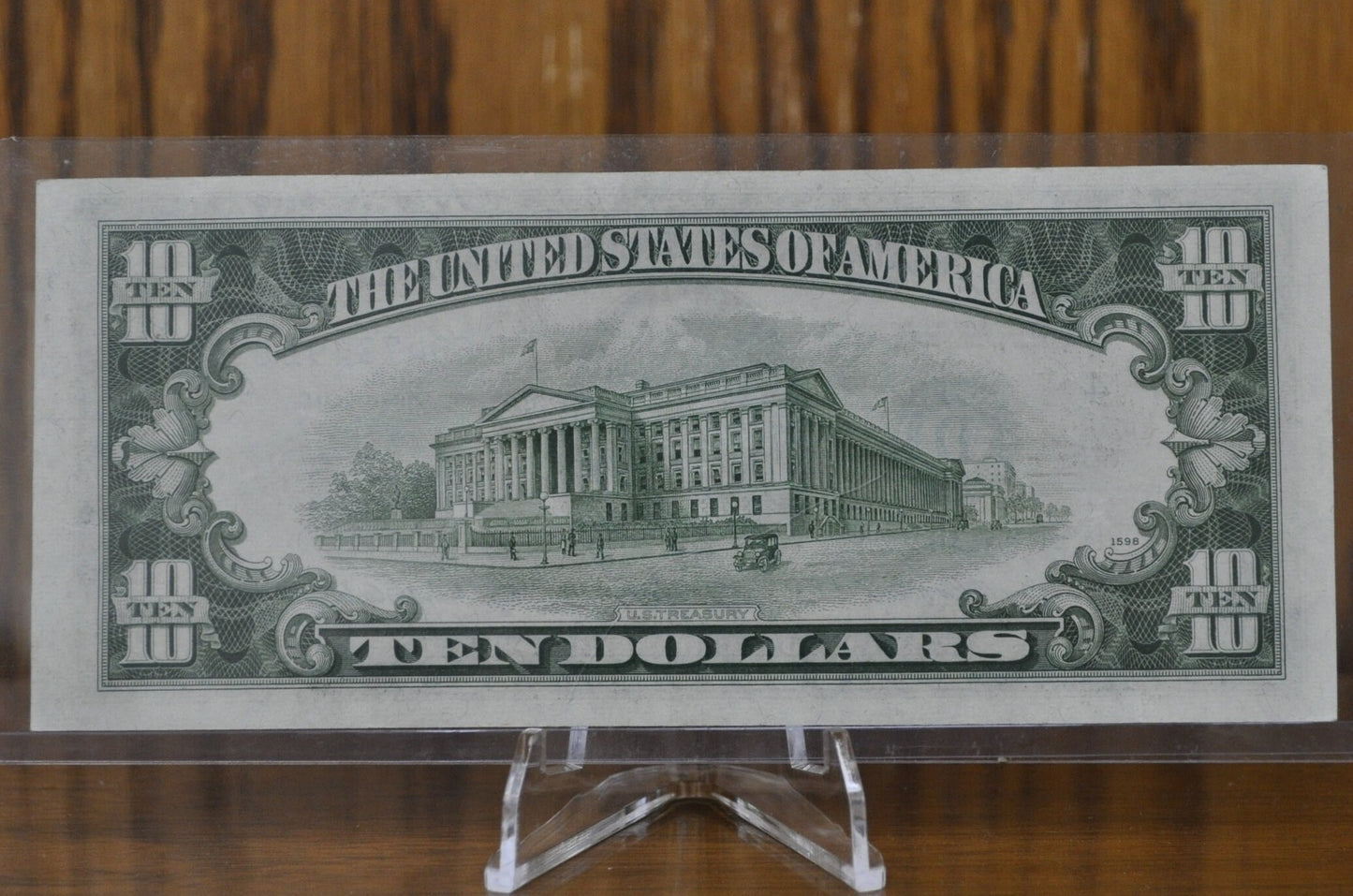 1950-B 10 Dollar Bill - CU (Uncirculated) Grade - 1950 Ten Dollar Federal Reserve Note - (D) Cleveland Ohio Issue - Fr#2012D, Fr#2012-D