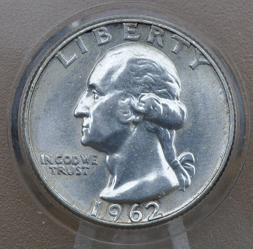 1962 Washington Quarter - Silver - Great Condition - Philadelphia Mint - 1962-P Quarter