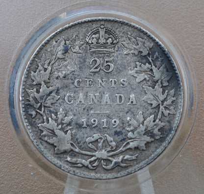 1918-1936 Canadian Silver Quarters - King George V - 92.5% Silver Quarters, Choose by Date - Canadian Coin Collection - Old Canada 25 Cents