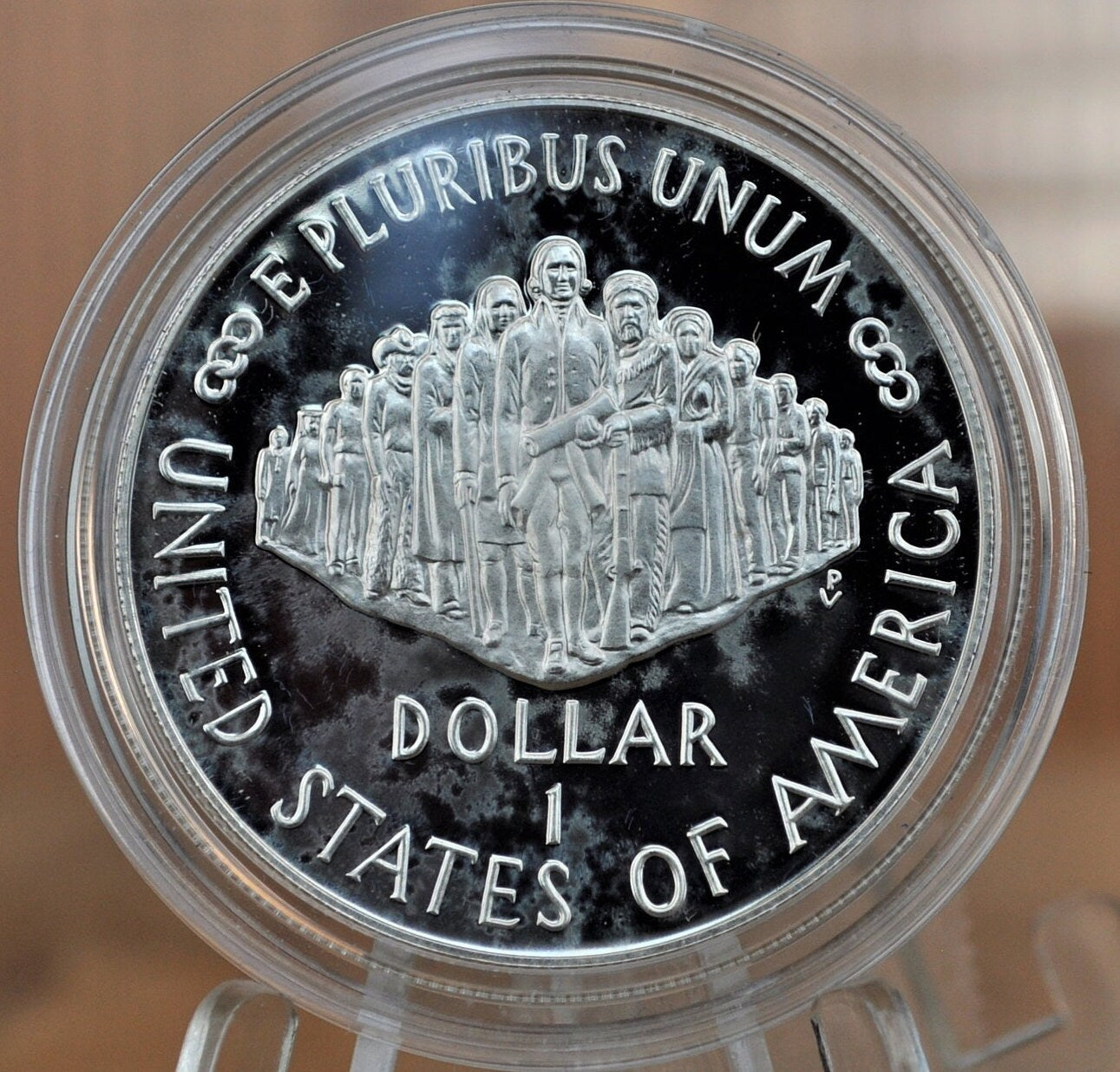 1987 U.S. Constitution Bicentennial Silver Dollar - In Original Mint Case - Proof, Silver - We The People Commemorative Silver Dollar
