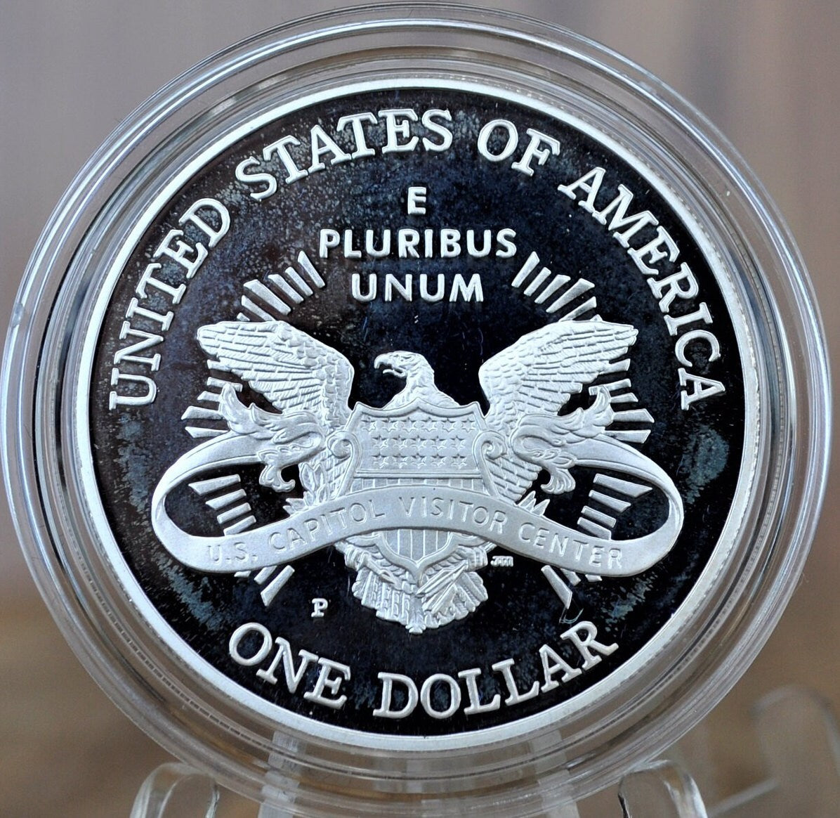 2001 U.S. Capitol Commemorative Silver Dollar - In Original Mint Case -Proof, Silver - United States Capitol Commemorative Silver Dollar