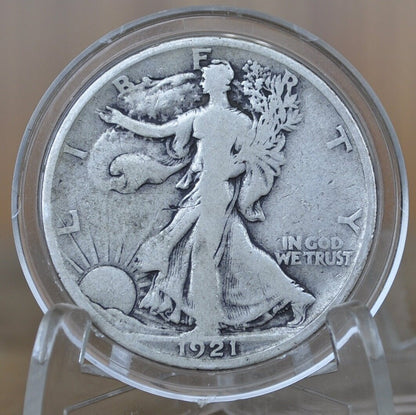 1921-S Walking Liberty Silver Half Dollar - VG (Very Good) -Key Date- San Francisco Mint- 1921 S WLH - Half Dollar 1921S Liberty WLH 1921S