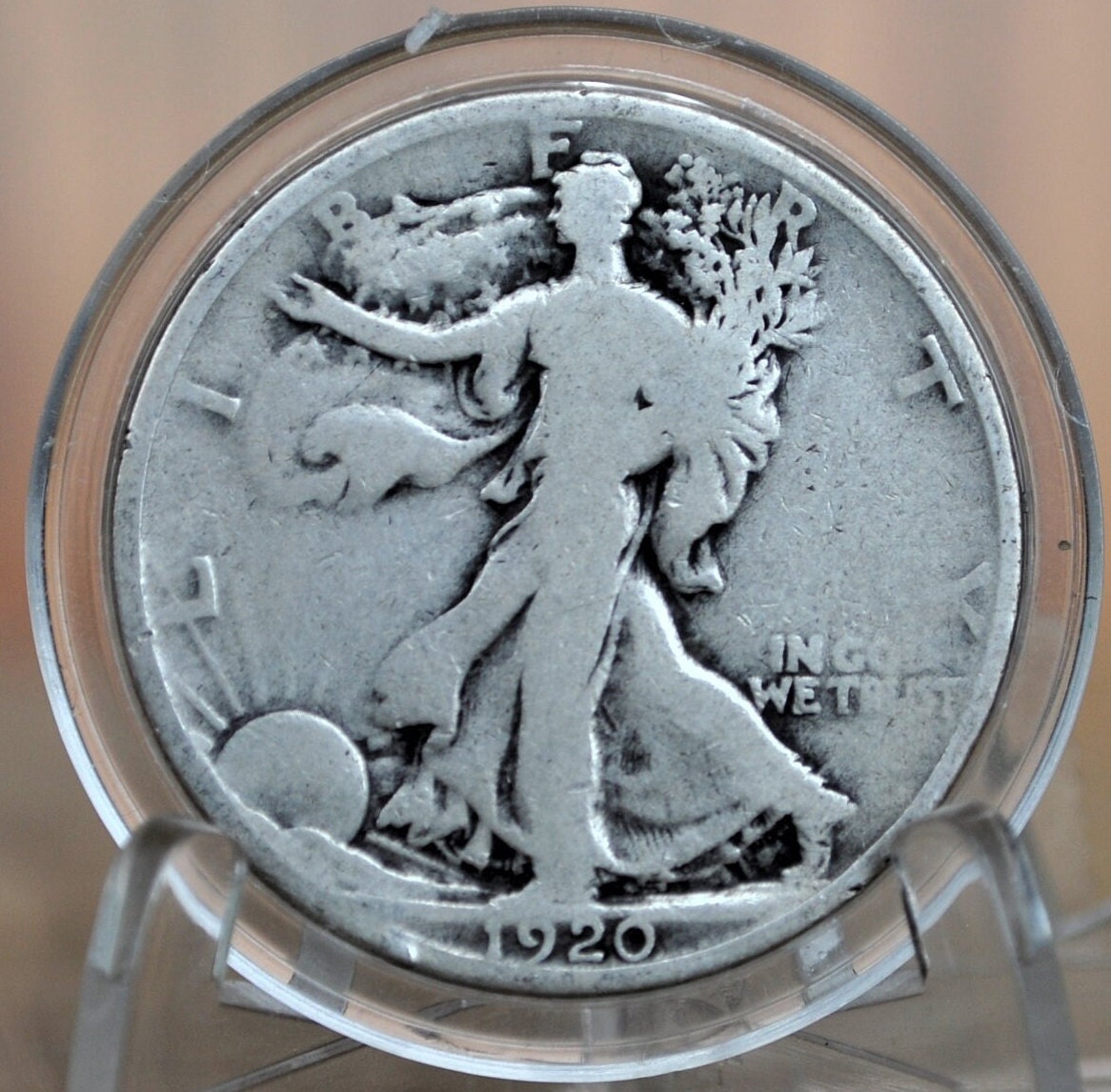 1920 Walking Liberty Silver Half Dollar - VG (Very Good) Grade / Condition - Philadelphia Mint - 1920 P Half Dollar / 1920 P WLH