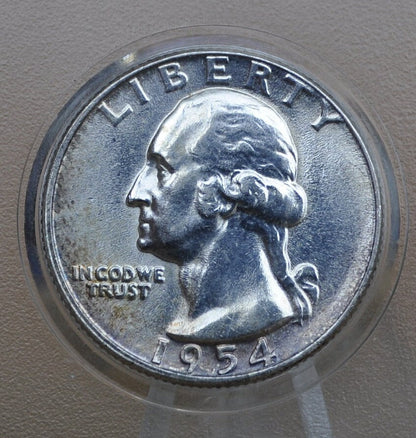 1954 Washington Silver Quarter - Philadelphia Mint - 1954 P Washington - 1954 P Quarter - 1954 Quarter