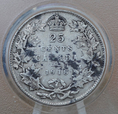 1918-1936 Canadian Silver Quarters - King George V - 92.5% Silver Quarters, Choose by Date - Canadian Coin Collection - Old Canada 25 Cents