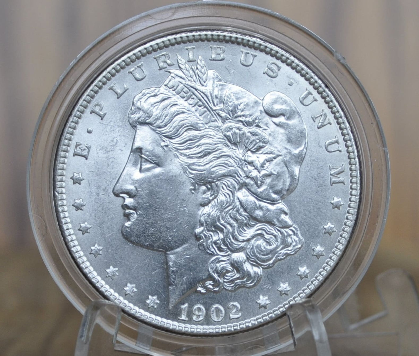 1902 Morgan Silver Dollar - MS62 (Uncirculated), Beautiful Mint Luster - 1902-P Morgan Dollar - 1902 Silver Dollar - No Mint Mark