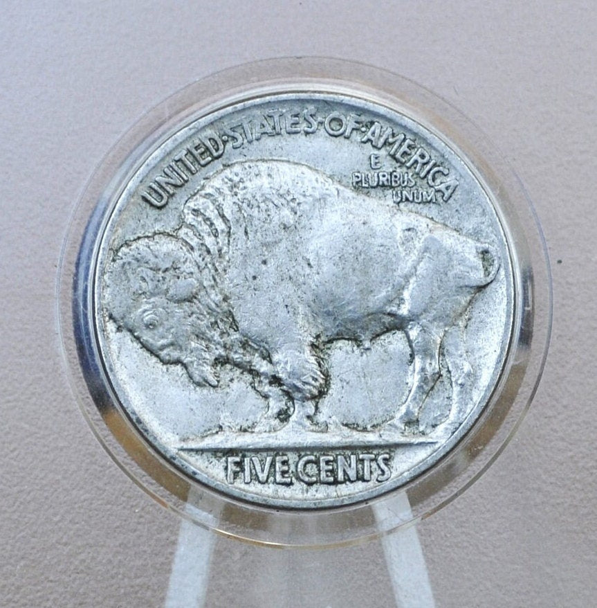 1913 Buffalo Nickel Type 2 - XF (Extremely Fine) Grade / Condition - First Year Made - Indian Head Nickel 1913 Nickel Type Two