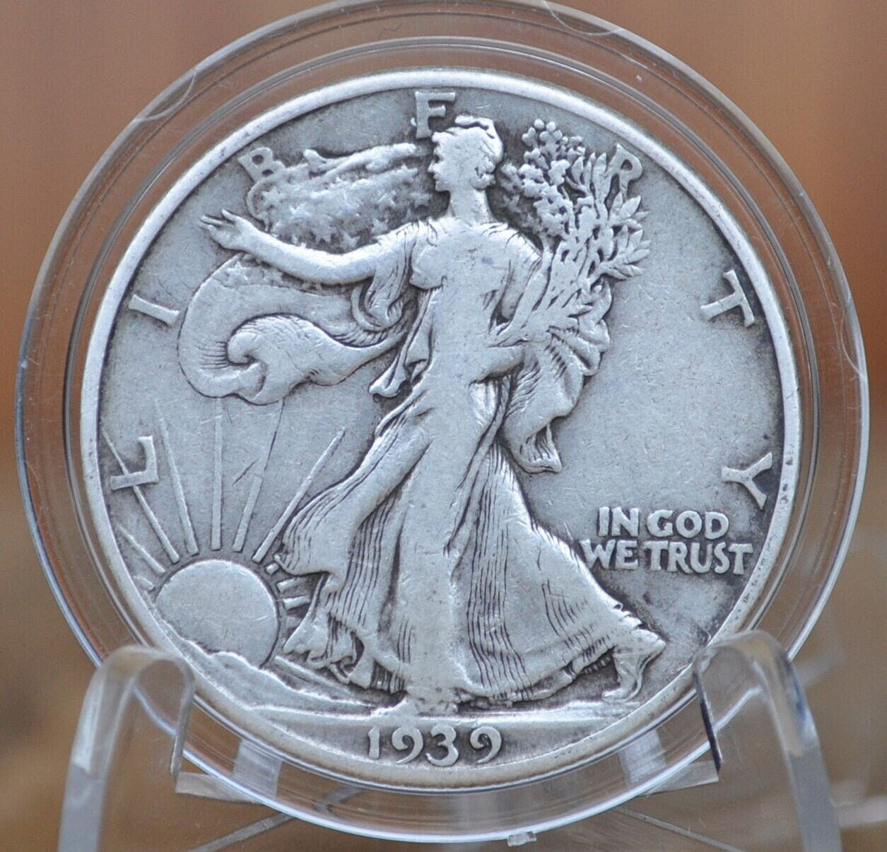 1939 Walking Liberty Silver Half Dollar - F-VF (Fine to Very Fine) - Philadelphia Mint - 1939-P Half Dollar / 1939 P Half Dollar / 1939 WLH