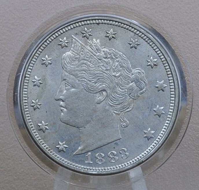 1883 Liberty Head V Nickel - Without Cents - Choose by Grade / Condition - 1883 V Nickel - First Year Produced