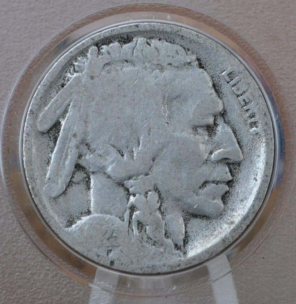 1923-S Buffalo Nickel - G (Good) Grade / Condition - Tougher Date to Find - Indian Head Nickel 1923 S Buffalo Nickel 1923S