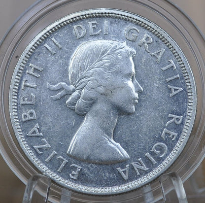 1954 Canadian Silver Dollar - Canoe Silver Dollar - 80% Silver - Silver Dollar Canada 1954 - Canadian Coin Collection