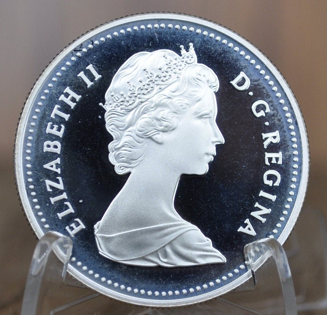 1986 Canadian Silver Dollar - BU (Uncirculated), Gem Proof - 50% Silver - Vancouver Silver Dollar - Canadian Coin Collection