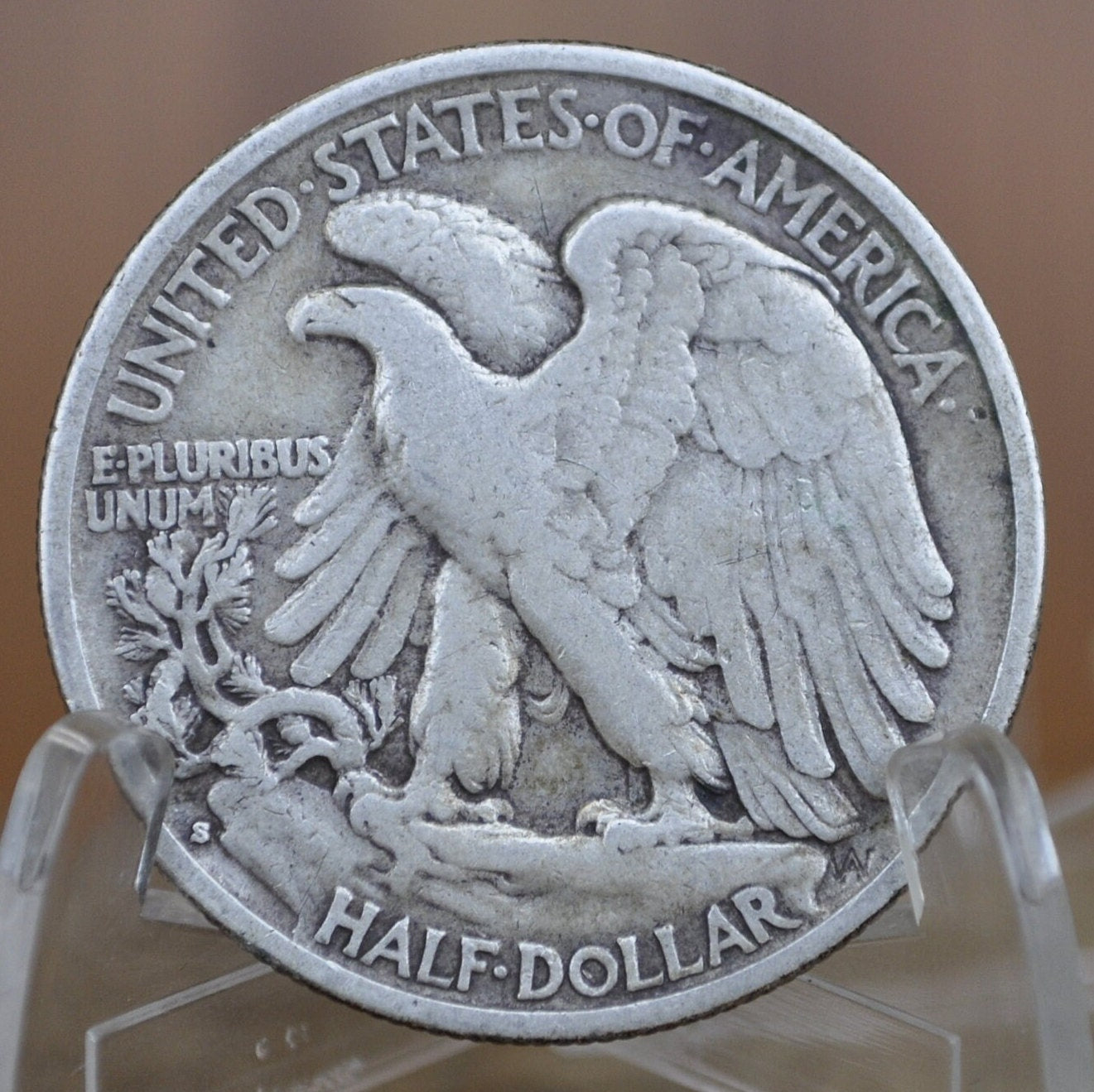 1942-S Walking Liberty Silver Half Dollar - F (Fine) - San Francisco Mint - 1942S, 1942 S Half Dollar