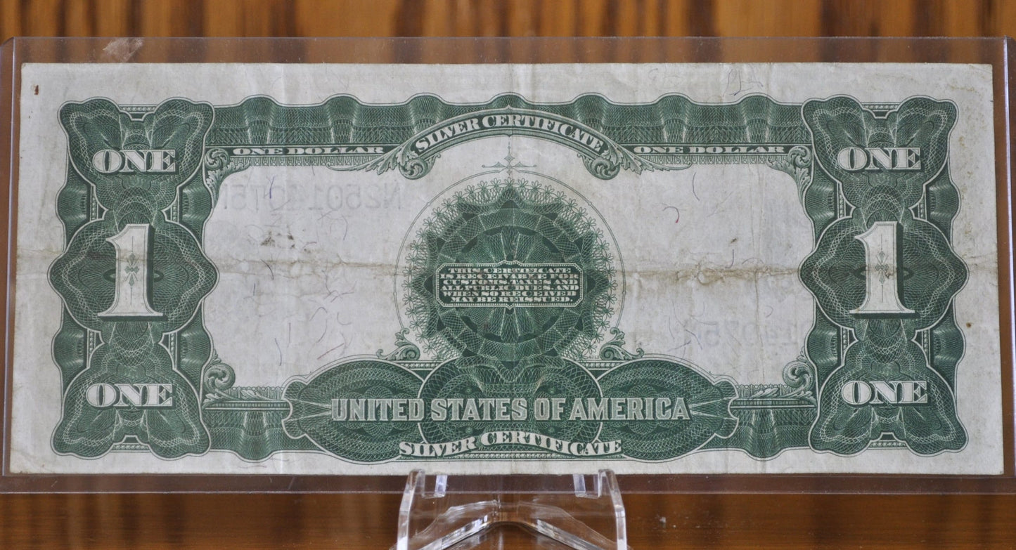 1899 1 Dollar Silver Cert. Black Eagle Fr#232 - XF+ Extremely Fine Grade - 1899 Black Eagle One Dollar Silver Certificate Fr232 Parker Burke
