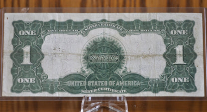 1899 1 Dollar Silver Cert. Black Eagle Fr#232 - XF+ Extremely Fine Grade - 1899 Black Eagle One Dollar Silver Certificate Fr232 Parker Burke