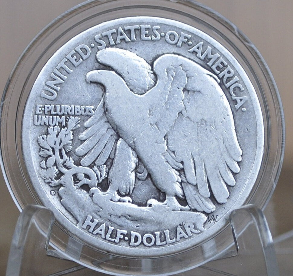 1929-D Walking Liberty Silver Half Dollar - 1929D Half Dollar / 1929 D Wlh - Better Date