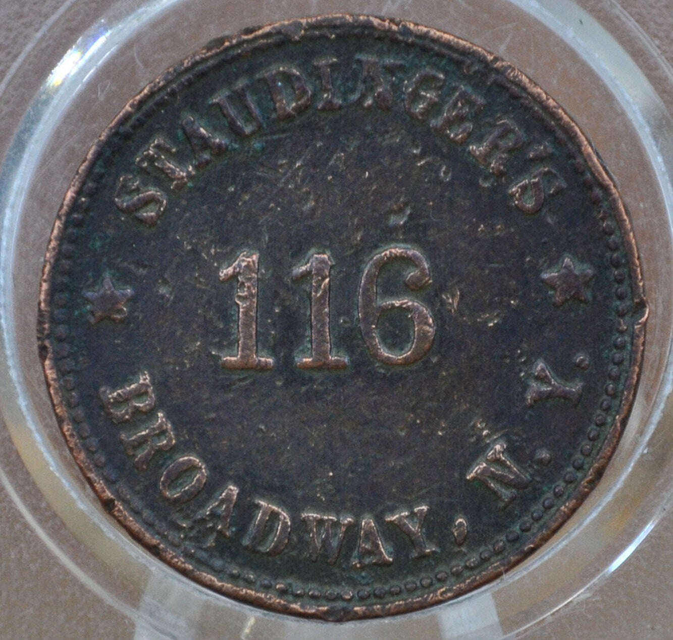 1863 Civil War Token - VF (Very Fine) Grade / Condition - Patriotic Union Token - Indian Head Civil War Token 1863